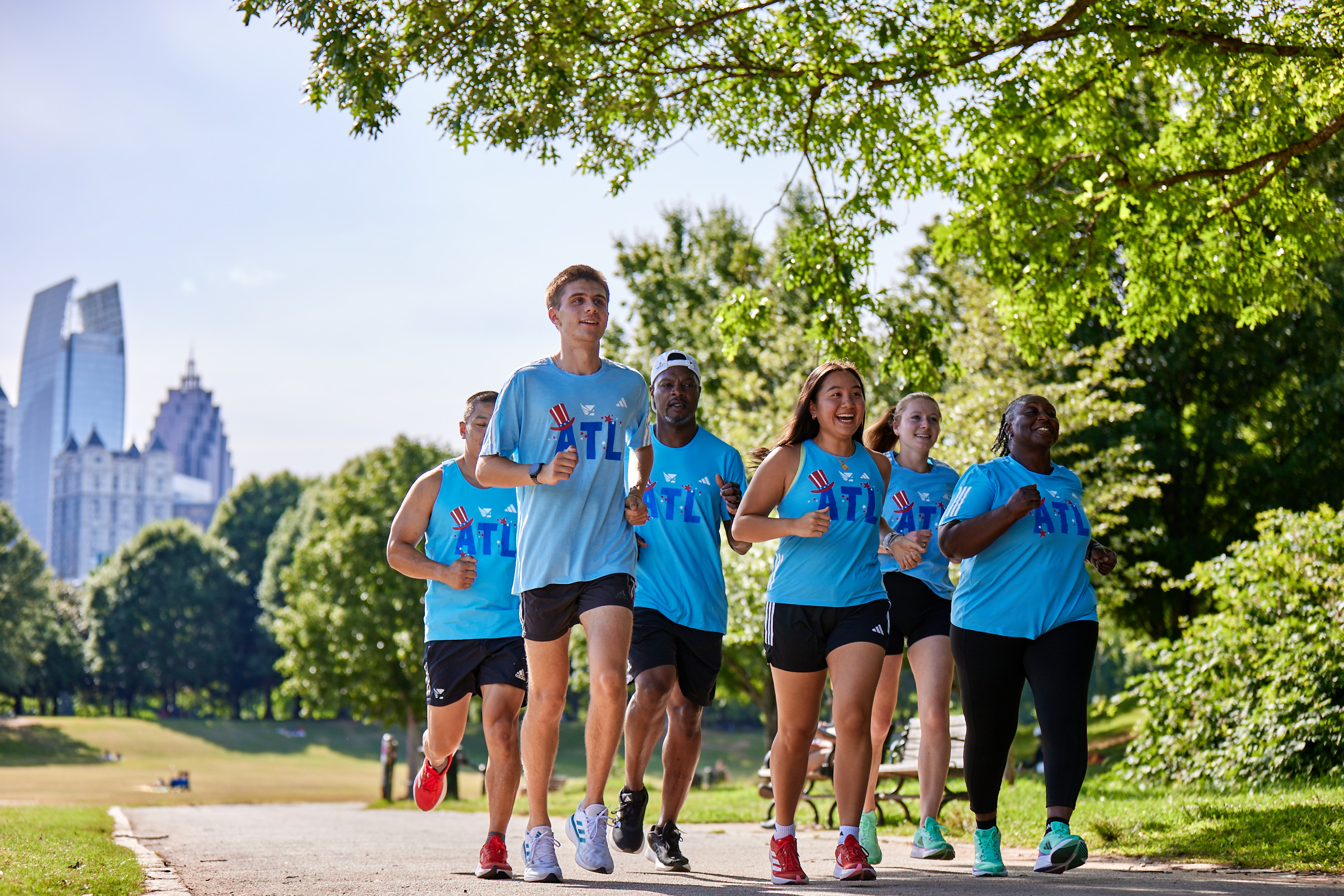Running with fellow Atlanta Track Club ambassadors